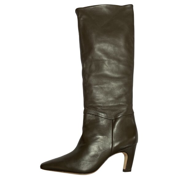 NEW Everlane The Banana Boot Womens 10 Dark Brown Leather Knee High - Picture 9 of 15